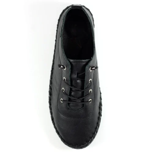 LUNAR St. Ives Black Sole Leather Plimsoll 13 LUNAR St. Ives Black Sole Leather Plimsoll -Slipper Supply Store st ives black sole leather plimsoll p5924 355154 image