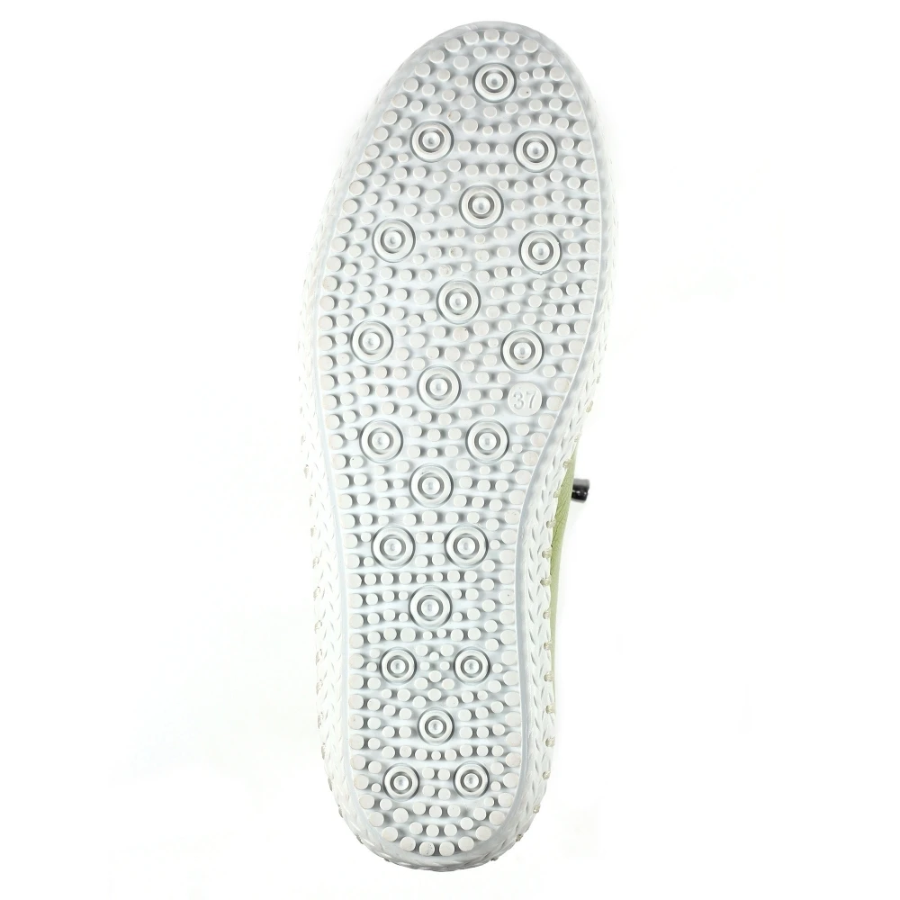 LUNAR St Ives Khaki Leather Plimsoll 8 LUNAR St Ives Khaki Leather Plimsoll - Image 8