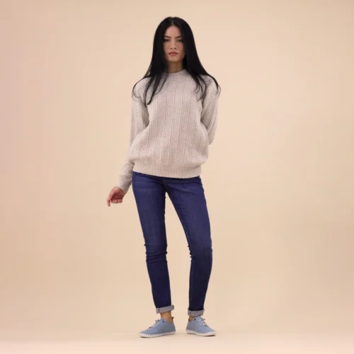 LUNAR St. Ives Light Blue Leather Plimsoll -Slipper Supply Store st ives light blue leather plimsoll p6288 372557 image