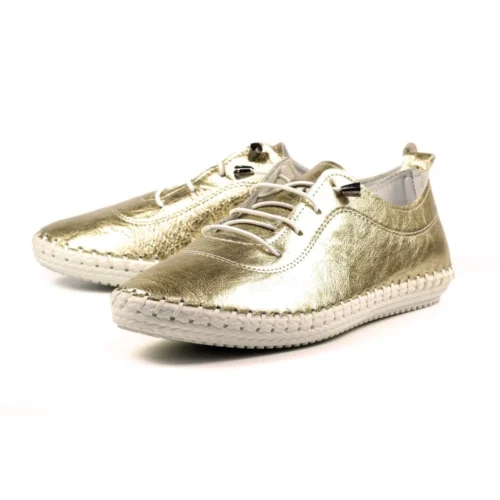 LUNAR St. Ives Metallic Gold Plimsoll 13 LUNAR St. Ives Metallic Gold Plimsoll -Slipper Supply Store st ives metallic gold plimsoll p6340 374319 image