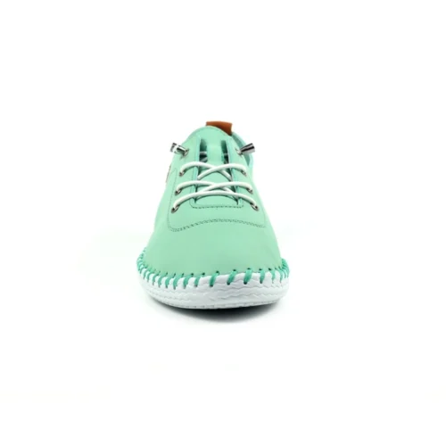 LUNAR St. Ives Mint Leather Plimsoll -Slipper Supply Store st ives mint leather plimsoll p6291 372239 image
