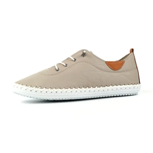 LUNAR St. Ives Stone Leather Plimsoll -Slipper Supply Store st ives stone leather plimsoll p7204 413759 image