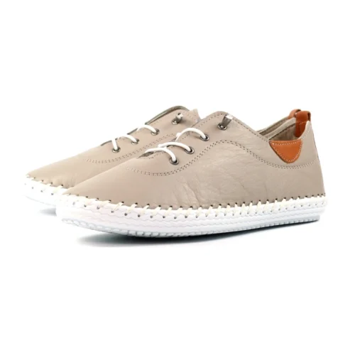 LUNAR St. Ives Stone Leather Plimsoll -Slipper Supply Store st ives stone leather plimsoll p7204 413765 image