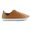 LUNAR St. Ives Tan Leather Plimsoll -Slipper Supply Store st ives tan leather plimsoll p5692 372473 image