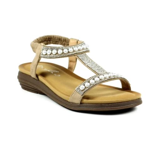 LUNAR Tancy Beige Pearl Sandal 9 LUNAR Tancy Beige Pearl Sandal -Slipper Supply Store tancy beige pearl sandal p6280 371506 image