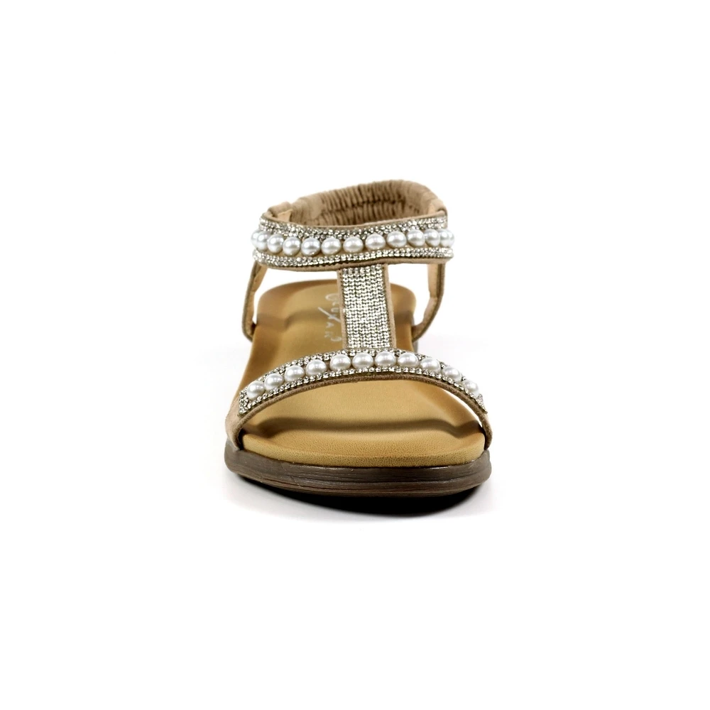 LUNAR Tancy Beige Pearl Sandal 4 LUNAR Tancy Beige Pearl Sandal - Image 4
