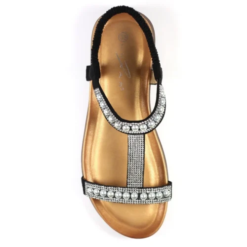 LUNAR Tancy Black Pearl Sandal 10 LUNAR Tancy Black Pearl Sandal -Slipper Supply Store tancy black pearl sandal p6281 371548 image