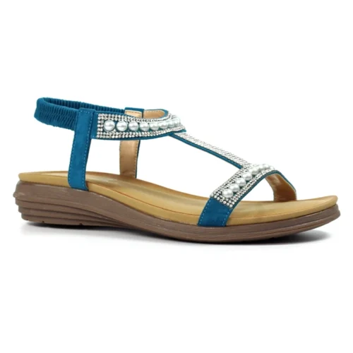 LUNAR Tancy Teal Pearl Sandal -Slipper Supply Store tancy teal pearl sandal p7153 409943 image