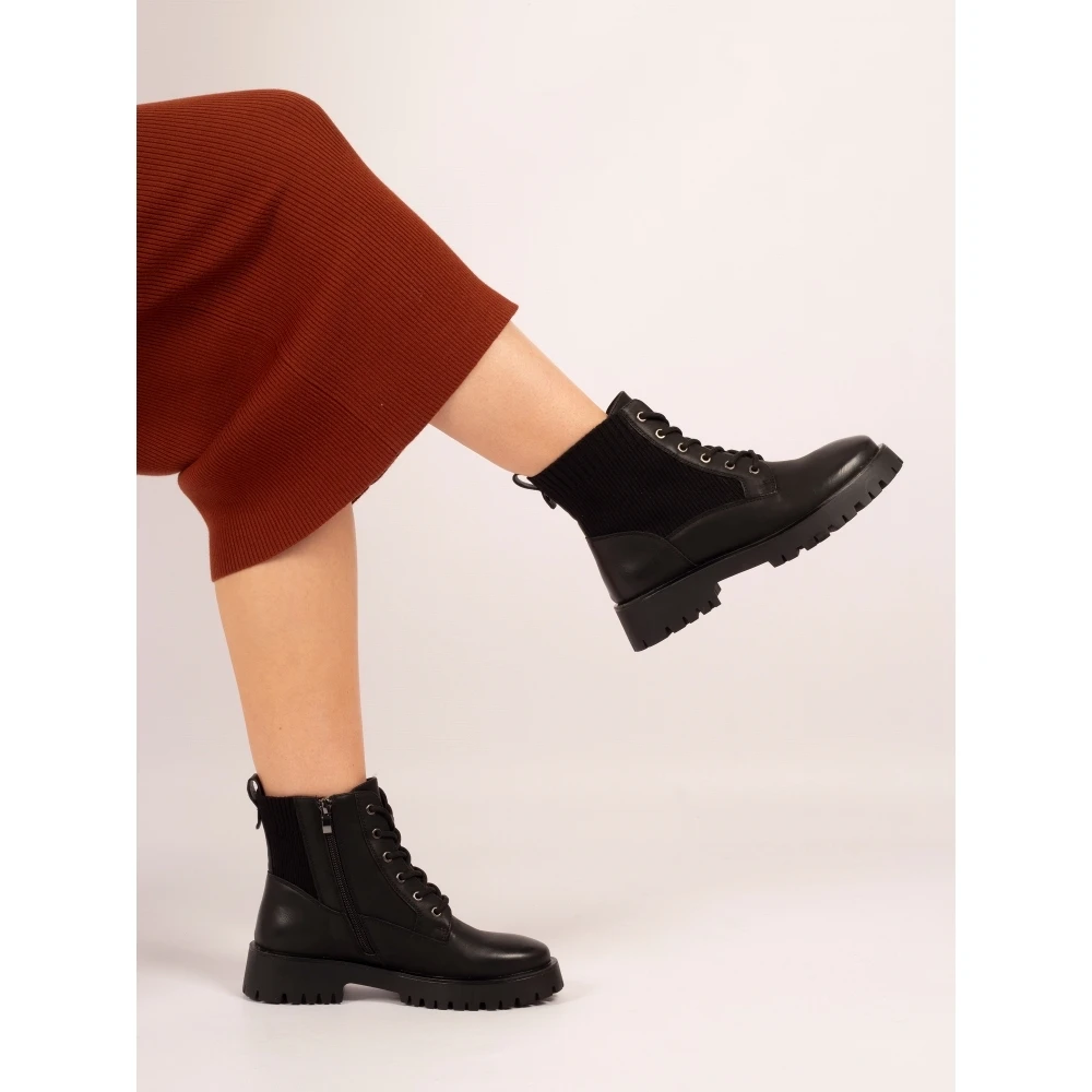 LUNAR Tetris Black Ankle Boot 2 LUNAR Tetris Black Ankle Boot - Image 2