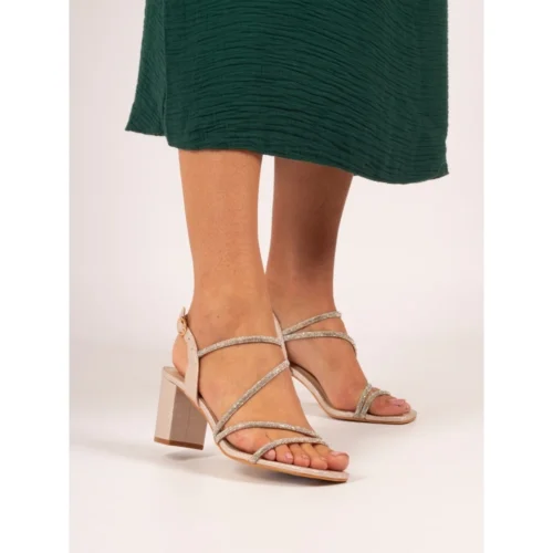 LUNAR Toulouse Champagne Block Heel Sandal -Slipper Supply Store toulouse champagne block heel sandal p7476 434624 image