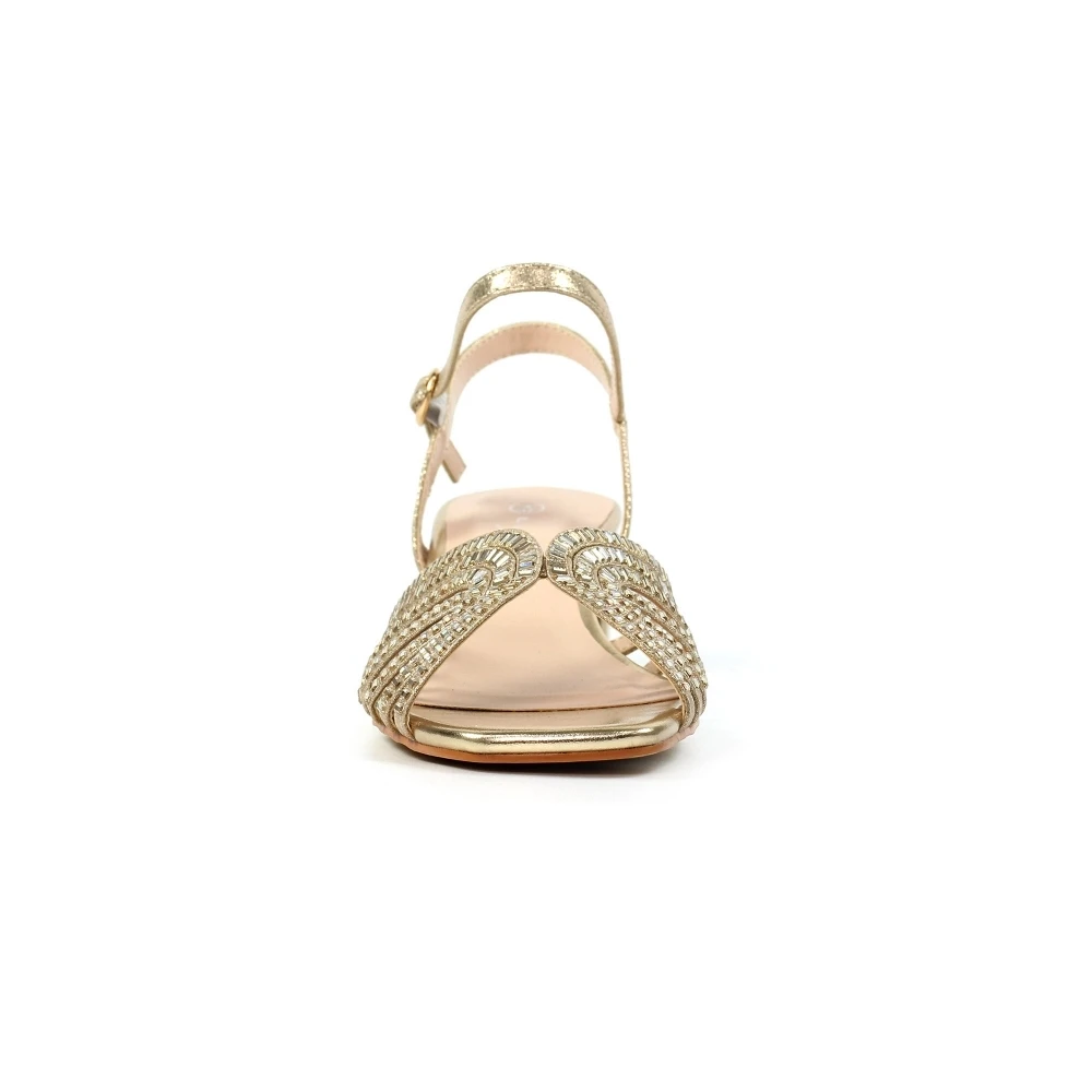 LUNAR Twinkle Gold Block Heel Sandal 6 LUNAR Twinkle Gold Block Heel Sandal - Image 6