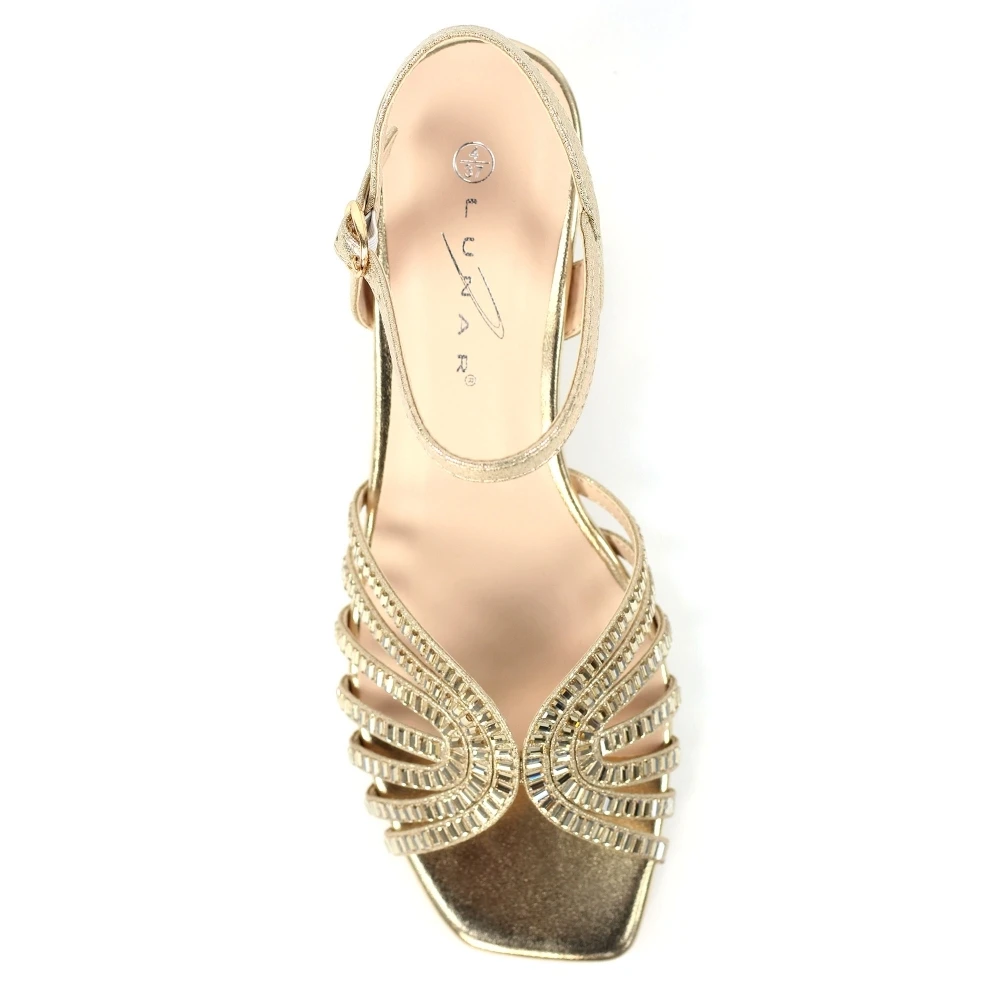 LUNAR Twinkle Gold Block Heel Sandal 7 LUNAR Twinkle Gold Block Heel Sandal - Image 7