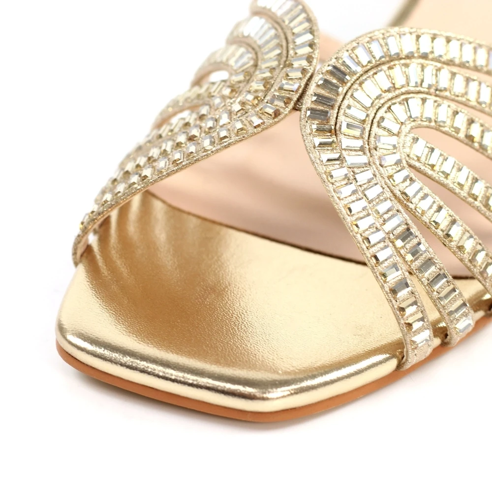 LUNAR Twinkle Gold Block Heel Sandal 8 LUNAR Twinkle Gold Block Heel Sandal - Image 8