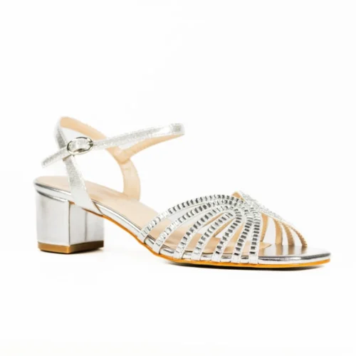 LUNAR Twinkle Silver Block Heel Sandal 10 LUNAR Twinkle Silver Block Heel Sandal -Slipper Supply Store twinkle silver block heel sandal p7475 429090 image