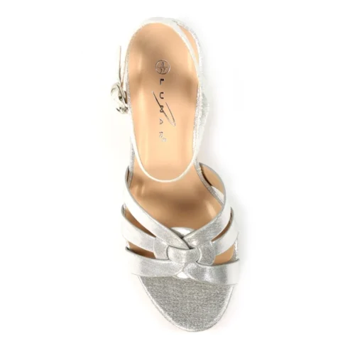 LUNAR Utah Silver Block Heel Sandal -Slipper Supply Store utah silver block heel sandal p7599 437100 image